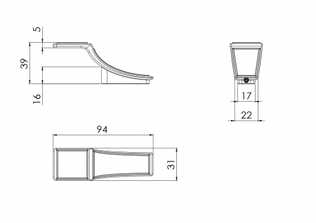 Agatator cuier metalic negru antichizat 40.010 [1]