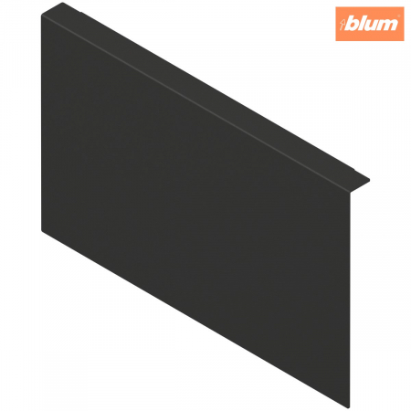 Ambia-Line - Blum - AMBIA-LINE Adaptor pt perete posterior din lemn, pentru LEGRABOX/MERIVOBOX Extragere cu front înalt Înălţime C, Oţel, finisaj negru-carbon mat ZC7A0U0C