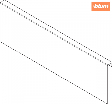 AMBIA-LINE Adaptor pt perete posterior din lemn, pentru LEGRABOX/MERIVOBOX Sertar Înălţime K, Oţel, finisaj negru-carbon mat ZC7A0U0K [1]
