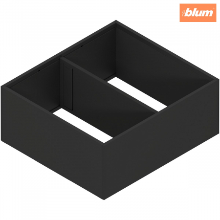 Ambia-Line - Blum - AMBIA-LINE Ramă, pentru LEGRABOX/MERIVOBOX Extragere cu front înalt, Oţel, de la NL=300 mm, Lăţime=242 mm, finisaj negru-carbon mat ZC7F300RSU