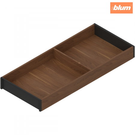 Ambia-Line - Blum - AMBIA-LINE Ramă, pentru LEGRABOX/MERIVOBOX Sertar, Design de lemn, NL=500 mm, Lăţime=200 mm, finisaj Nuc Tenn. / negru-carbon ZC7S500RH2
