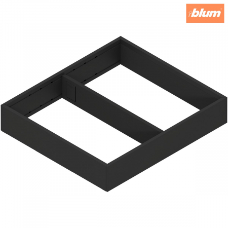 Ambia-Line - Blum - AMBIA-LINE Ramă, pentru LEGRABOX/MERIVOBOX Sertar, Oţel, NL=300 mm, Lăţime=242 mm, finisaj negru-carbon mat ZC7S300RSU