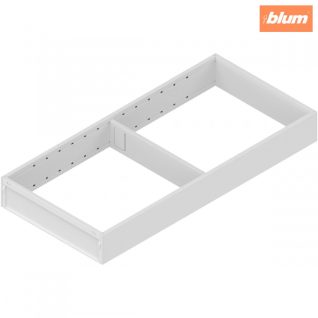 Ambia-Line - Blum - AMBIA-LINE Ramă, pentru LEGRABOX/MERIVOBOX Sertar, Oţel, NL=450 mm, Lăţime=200 mm, finisaj alb-mătase mat ZC7S450RS2
