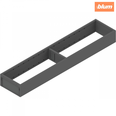 Ambia-Line - Blum - AMBIA-LINE Ramă, pentru LEGRABOX/MERIVOBOX Sertar, Oţel, NL=500 mm, Lăţime=100 mm, finisaj gri-orion mat ZC7S500RS1