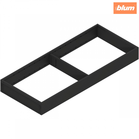 Ambia-Line - Blum - AMBIA-LINE Ramă, pentru LEGRABOX/MERIVOBOX Sertar, Oţel, NL=500 mm, Lăţime=200 mm, finisaj negru-carbon mat ZC7S500RS2