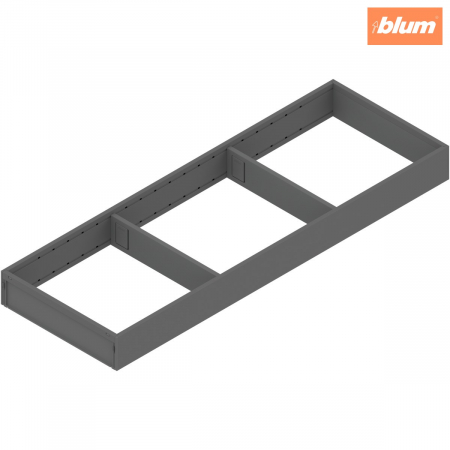 Ambia-Line - Blum - AMBIA-LINE Ramă, pentru LEGRABOX/MERIVOBOX Sertar, Oţel, NL=600 mm, Lăţime=200 mm, finisaj gri-orion mat ZC7S600RS2