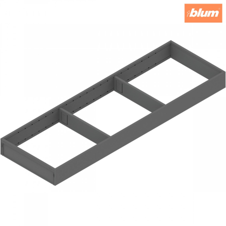 Ambia-Line - Blum - AMBIA-LINE Ramă, pentru LEGRABOX/MERIVOBOX Sertar, Oţel, NL=650 mm, Lăţime=200 mm, finisaj gri-orion mat ZC7S650RS2