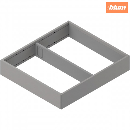 Ambia-Line - Blum - AMBIA-LINE Ramă, pentru MERIVOBOX Sertar, Oţel, NL=300 mm, Lăţime=242 mm, finisaj gri indiu mat ZC7S300RSU