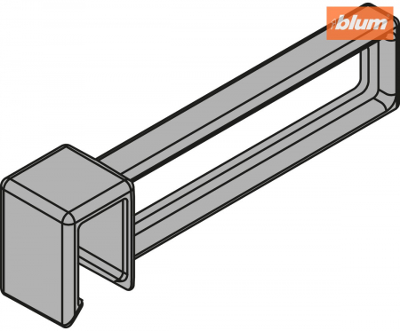 AMBIA-LINE Separator longitudinal pentru traversă, pentru LEGRABOX pure, finisaj gri-orion mat ZC7U10F0 [1]