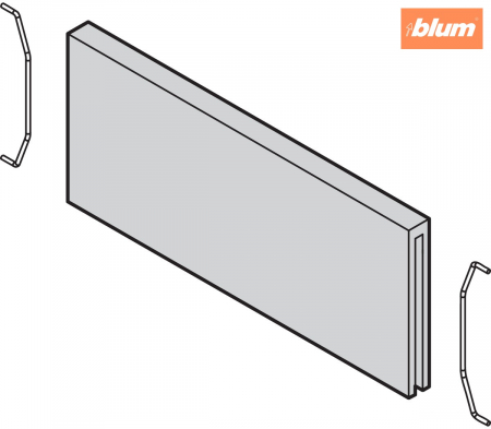 AMBIA-LINE Separator transversal, pentru LEGRABOX/MERIVOBOX Sertar (ZC7SXXXRH1), Design de lemn, finisaj Stejar Nebr. gri ST10 ZC7Q010SH [1]