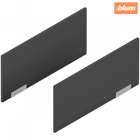 Aventos - AVENTOS HKi, Capac de acoperire pentru mecanismul de ridicare, neted, dreapta+stânga, finisaj gri-închis/inox-g. 24K8000