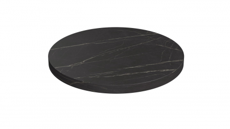 Mobilier - Blat pentru masa Ø 600 mm, Pietra Grigia negru F206 ST9