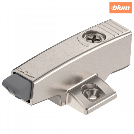 Accesorii balamale - Blum - BLUMOTION în plăcuţă de adaptare, în cruce (37/32), Zinc, Înălţime constructivă: 25 mm, finisaj nichelat 971A0500