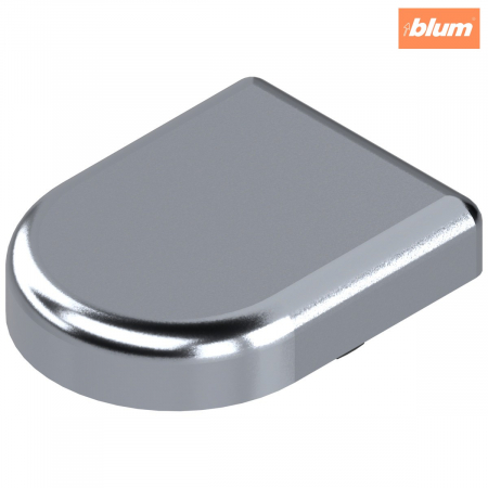 Balamale - Capac de acoperire oală pt balama de uşă din sticlă , semioval, finisaj cromat 84.4120