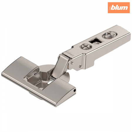 Balamale Clip - Blum - CLIP Balama standard 100°，Uşă aplicată, Oală: fără scule cu INSERTA, finisaj nichelat 71M2590B