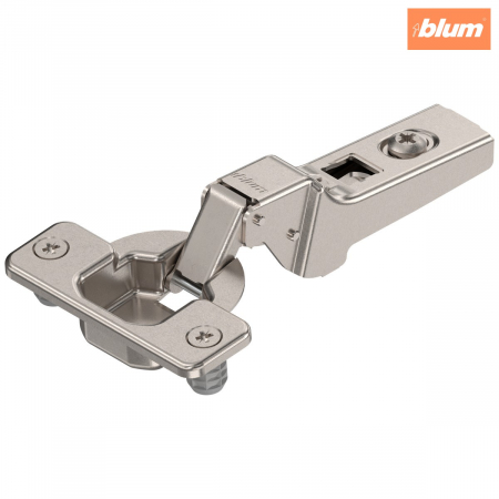 Balamale Clip - Blum - CLIP Balama standard 100°，Uşă semiaplicată, Oală: presare, finisaj nichelat 71M2680