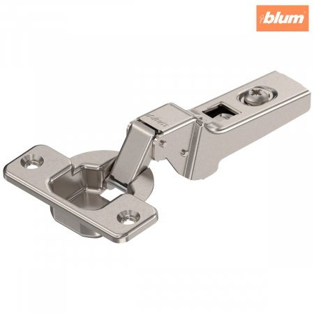 Balamale Clip - Blum - CLIP Balama standard 100°，Uşă semiaplicată, Oală: şuruburi, finisaj nichelat 71M2650