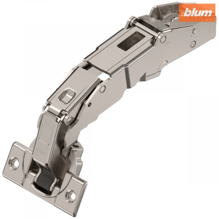 Balamale Clip - Blum - CLIP top Balama cu unghi de deschidere mare 155°，Uşă semiaplicată, fără arc, Oală: şuruburi, finisaj nichelat 70T7650