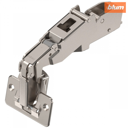 Balamale Clip - Blum - CLIP top Balama cu unghi de deschidere mare 170°，Uşă semiaplicată, fără arc, Oală: şuruburi, finisaj nichelat 70T6650