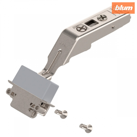 Sisteme deschidere usi - CLIP top Balama intermediară pentru uşă pliantă AVENTOS cu ramă îngustă de aluminiu 134°, fără arc, Oală: şuruburi, finisaj nichelat 78Z550AT
