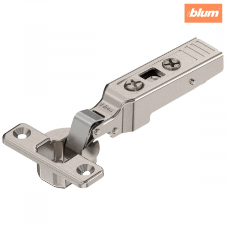 Balamale Clip - Blum - CLIP top Balama mini 94°，Uşă aplicată, Oală: şuruburi, finisaj nichelat 71T0550