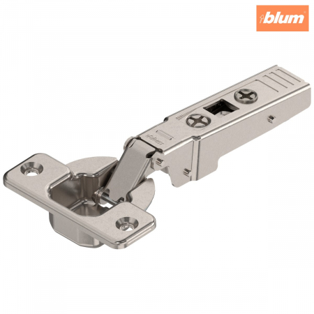 Balamale Clip - Blum - CLIP top Balama pentru uşă profilată 95°，Uşă aplicată, fără arc, Oală: şuruburi, finisaj nichelat 70T9550