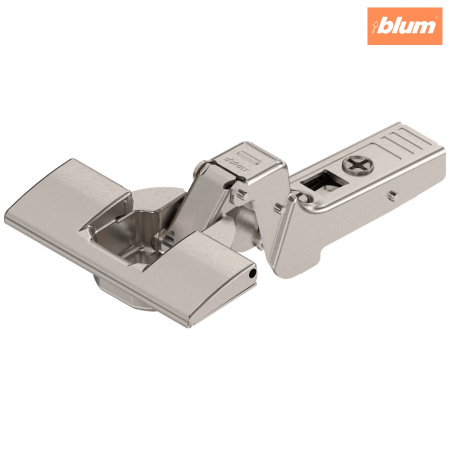 Balamale Clip - Blum - CLIP top Balama pentru uşă profilată 95°，Uşă încadrată, Oală: fără scule cu INSERTA, finisaj nichelat 71T9790B