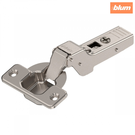 Balamale Clip - Blum - CLIP top Balama standard 107°，Uşă semiaplicată, Oală: şuruburi, finisaj nichelat 75T1650
