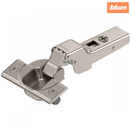 Balamale Clip - Blum - CLIP top Balama standard 110°，Uşă semiaplicată, Oală: presare, finisaj nichelat 71T3680