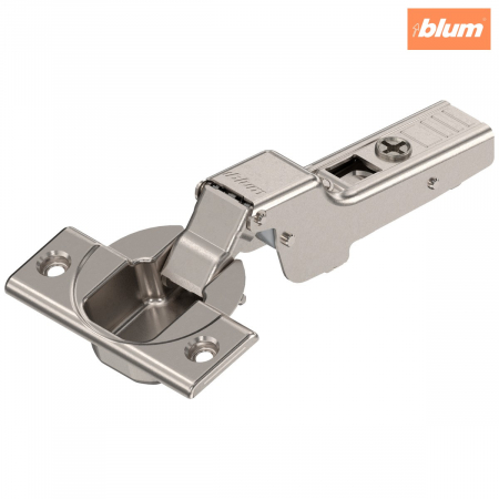 Balamale Clip - Blum - CLIP top Balama standard 110°，Uşă semiaplicată, Oală: şuruburi, finisaj nichelat 71T3650