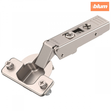 Balamale Clip - Blum - CLIP top Balama standard 120°，Uşă aplicată, fără arc, Oală: EXPANDO, finisaj nichelat 70T558E