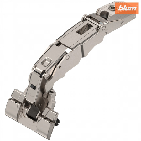 Balamale Clip - Blum - CLIP top BLUMOTION Balama cu unghi larg pentru punct de intrare 0 155°，Uşă aplicată, Oală: fără scule cu INSERTA, finisaj nichelat 71B7590