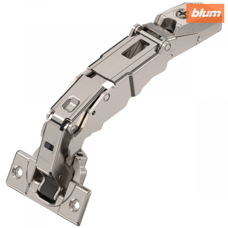 Balamale Clip - Blum - CLIP top BLUMOTION Balama cu unghi larg pentru punct de intrare 0 155°，Uşă aplicată, Oală: şuruburi, finisaj nichelat 71B7550