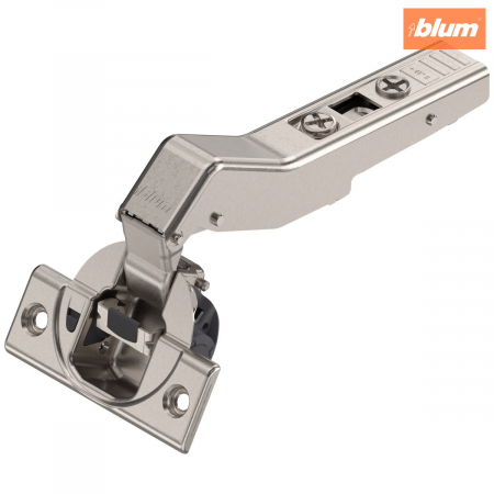 Balamale Clip - Blum - CLIP top BLUMOTION Balama de unghi 45° II，aplicată, Oală: şuruburi, finisaj nichelat 79B3558
