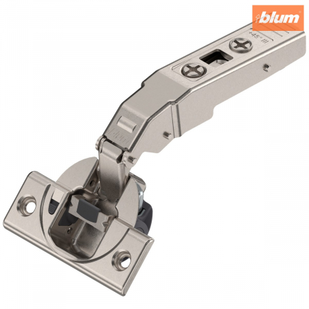 Balamale Clip - Blum - CLIP top BLUMOTION Balama de unghi 45° III，maxim aplicată, Oală: şuruburi, finisaj nichelat 79B9458