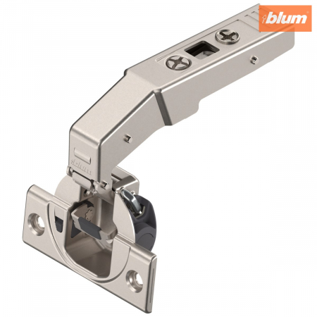 Balamale Clip - Blum - CLIP top BLUMOTION Balama pentru uşă cu lezenă 83°, încadrată, Oală: şuruburi, finisaj nichelat 79B9550.83MB