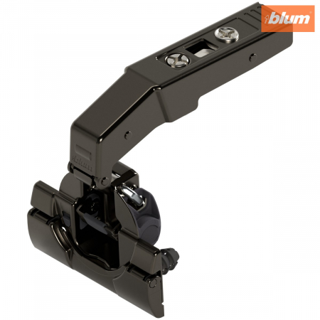 Balamale Clip - Blum - CLIP top BLUMOTION Balama pentru uşă cu lezenă 95°, încadrată, Oală: fără scule cu INSERTA, finisaj negru onix 79B9590