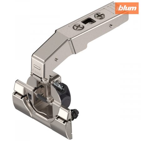 Balamale Clip - Blum - CLIP top BLUMOTION Balama pentru uşă cu lezenă 95°, încadrată, Oală: fără scule cu INSERTA, finisaj nichelat 79B9590