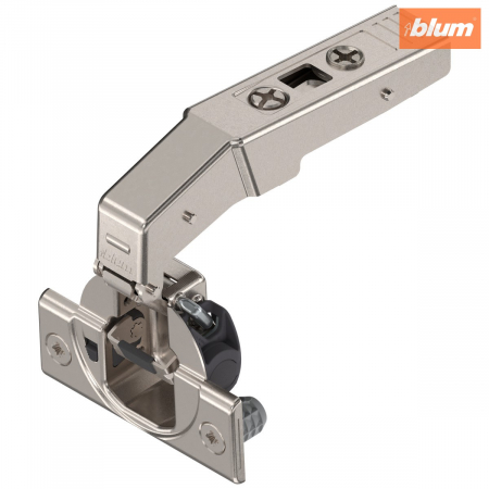 Balamale Clip - Blum - CLIP top BLUMOTION Balama pentru uşă cu lezenă 95°, încadrată, Oală: presare, finisaj nichelat 79B9580