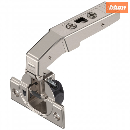 Balamale Clip - Blum - CLIP top BLUMOTION Balama pentru uşă cu lezenă 95°, încadrată, Oală: şuruburi, finisaj nichelat 79B9550