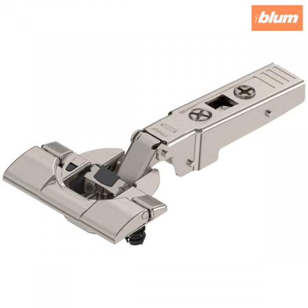 Balamale Clip - Blum - CLIP top BLUMOTION Balama pentru uşă profilată 95°，Uşă aplicată, Oală: fără scule cu INSERTA, finisaj nichelat 71B9590