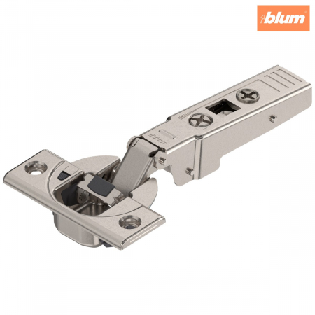 Balamale Clip - Blum - CLIP top BLUMOTION Balama pentru uşă profilată 95°，Uşă aplicată, Oală: şuruburi, finisaj nichelat 71B9550