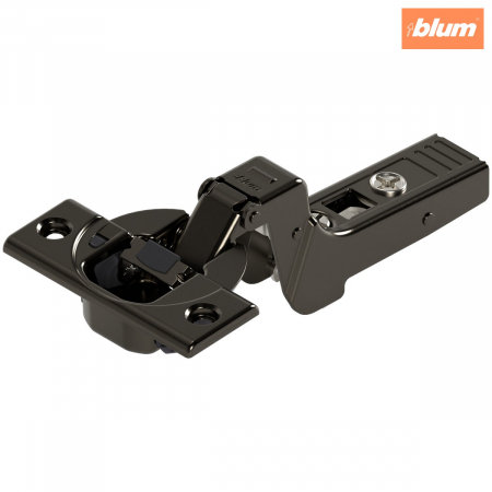 Balamale Clip - Blum - CLIP top BLUMOTION Balama pentru uşă profilată 95°，Uşă încadrată, Oală: şuruburi, finisaj negru onix 71B9750