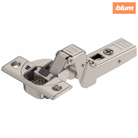 Balamale Clip - Blum - CLIP top BLUMOTION Balama pentru uşă profilată 95°，Uşă încadrată, Oală: şuruburi, finisaj nichelat 71B9750