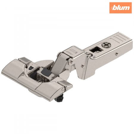 Balamale Clip - Blum - CLIP top BLUMOTION Balama pentru uşă profilată 95°，Uşă semiaplicată, Oală: fără scule cu INSERTA, finisaj nichelat 71B9690