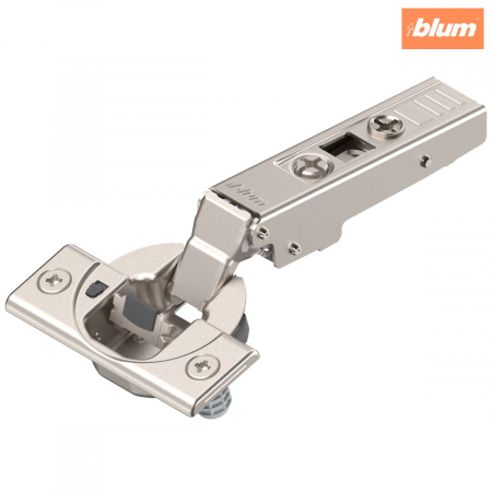 Balamale Clip - Blum - CLIP top BLUMOTION Balama standard 107°，Uşă aplicată, Oală: presare, finisaj nichelat 75B1580
