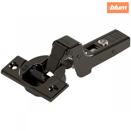 Balamale Clip - Blum - CLIP top BLUMOTION Balama standard 107°，Uşă încadrată, Oală: şuruburi, finisaj negru onix 75B1750