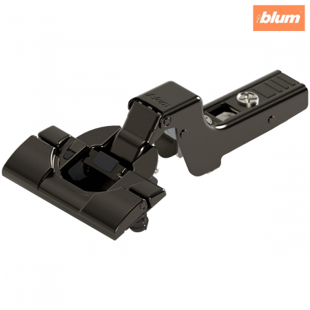 Balamale Clip - Blum - CLIP top BLUMOTION Balama standard 110°，Uşă încadrată, Oală: fără scule cu INSERTA, finisaj negru onix 71B3790
