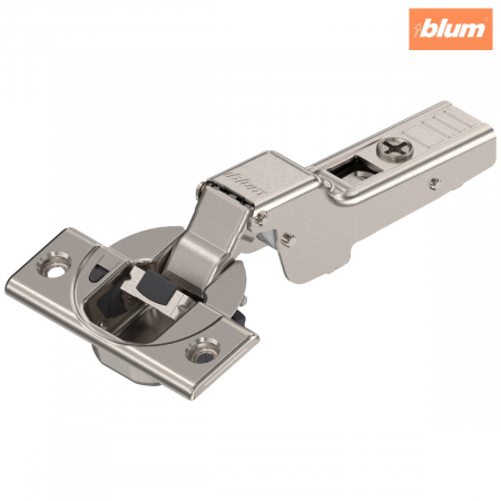Balamale Clip - Blum - CLIP top BLUMOTION Balama standard 110°，Uşă semiaplicată, Oală: şuruburi, finisaj nichelat 71B3650
