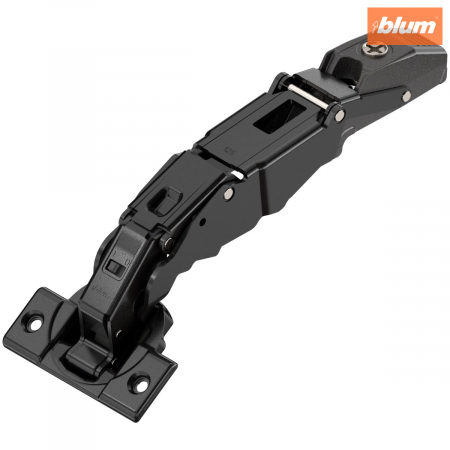 Balamale Clip - Blum - CLIP top BLUMOTION Balama uşă profil pentru punct de intrare 0 125°，Uşă aplicată, Oală: şuruburi, finisaj negru onix 71B7550D
